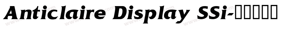 Anticlaire Display SSi字体转换
